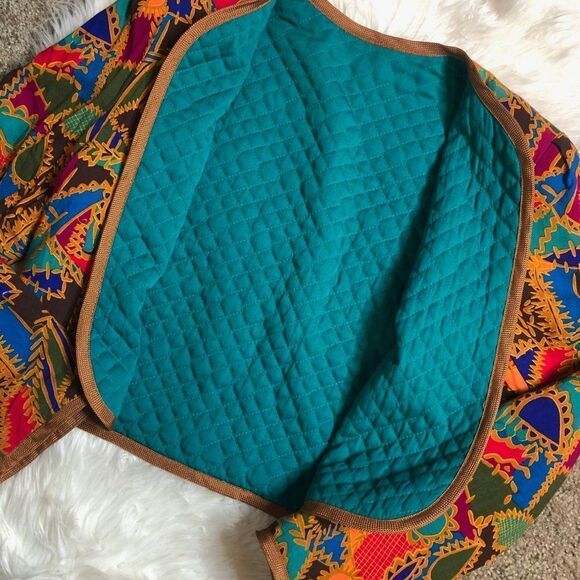 Vintage Handmade Quilted Retro Jacket - Picture 5 of 6